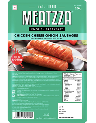 Chicken Cheese Onion Sausages